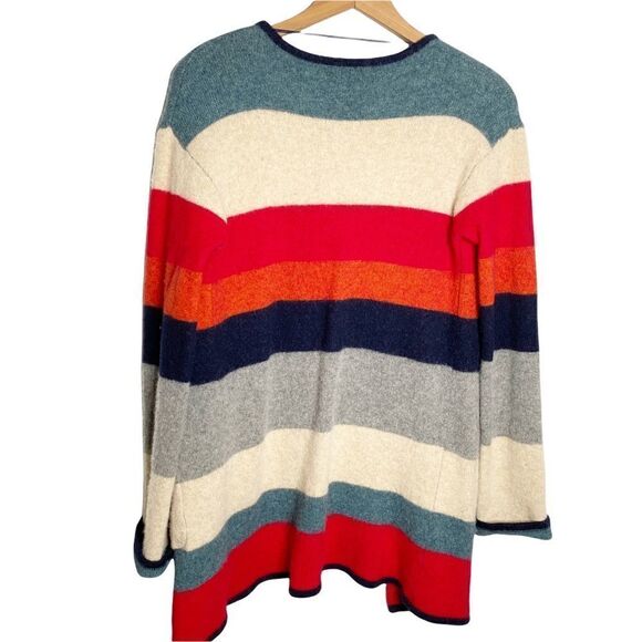 Monsoon Multicolor Striped Lambswool Sweater Cardigan - Picture 4 of 9